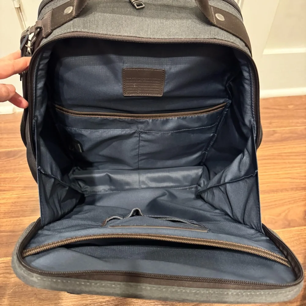 TUMI Gray and Brown Backpack - Picture 10 of 13